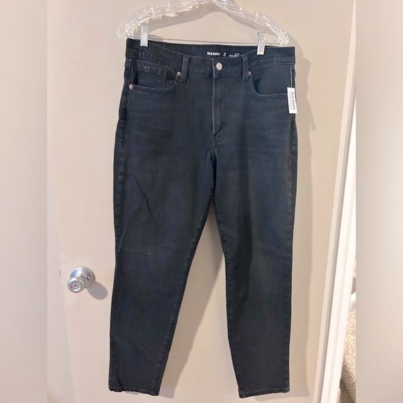 Old Navy OG straight mid rise faded black jeans - Picture 2 of 3